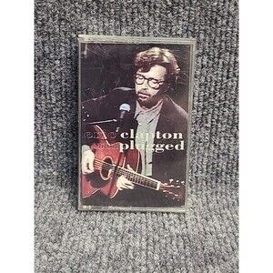 Vintage Eric Clapton Unplugged CASSETTE Tape 1992 Reprise Tears In Heaven